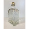 BOTTIGLIA LIQUORE VETRO LIQUOR BOTTLE JEREZ SPAIN DECANTER DECORO DORATO '900