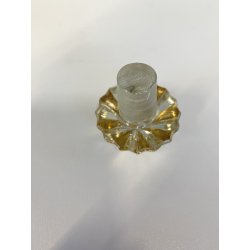 BOTTIGLIA LIQUORE VETRO LIQUOR BOTTLE JEREZ SPAIN DECANTER DECORO DORATO '900