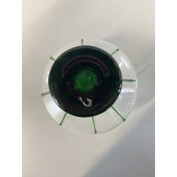 BOTTIGLIA LIQUORE VETRO SOFFIATO MURANO BOTTLE  DECANTER DECORO FIORI