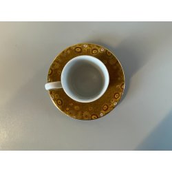 TAZZINA CAFFE ESPRESSO PORCELLANA Goebel "Artis Orbis" GUSTAV KLIMT DER KUSS