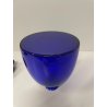 ANTICA BOTTIGLIA CARLO MORETTI VETRO BLU MURANO ANNI 80 DECANTER TAPPO ITALIA