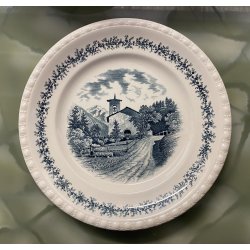 ANTICO SERVIZIO PIATTI 10 pers. Villeroy & Boch Mettlach SAAR Engadin 54 Pz.