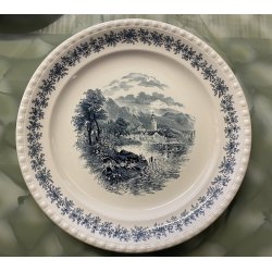 ANTICO SERVIZIO PIATTI 10 pers. Villeroy & Boch Mettlach SAAR Engadin 54 Pz.