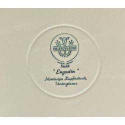 ANTICO SERVIZIO PIATTI 10 pers. Villeroy & Boch Mettlach SAAR Engadin 54 Pz.