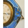 Atlanta OROLOGIO TAVOLO Art Déco OTTONE SMALTATO epoca 900 GUILLOCHE Desk Clock