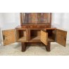 ANTICA PICCOLA VETRINA CREDENZA ART DECO ANNI 30/40 ARMADIO LEGNO RADICA VETRO