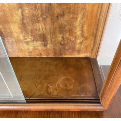 ANTICA PICCOLA VETRINA CREDENZA ART DECO ANNI 30/40 ARMADIO LEGNO RADICA VETRO