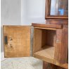 ANTICA PICCOLA VETRINA CREDENZA ART DECO ANNI 30/40 ARMADIO LEGNO RADICA VETRO