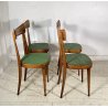 LOTTO 4 SEDIE ART DECÒ ANNI 40 LEGNO E SKY VINTAGE CHAIR SALA PRANZO MODERN