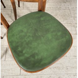 LOTTO 4 SEDIE ART DECÒ ANNI 40 LEGNO E SKY VINTAGE CHAIR SALA PRANZO MODERN