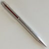 PENNA SFERA Must De Cartier TRINITY LACCA ROSSA ARGENTO vintage BALLPOINT PEN