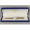 WATERMAN Gentleman PENNA SFERA acciaio oro BOX Vintage Ballpoint Pen DESIGN