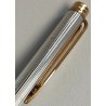 WATERMAN Gentleman PENNA SFERA acciaio oro BOX Vintage Ballpoint Pen DESIGN