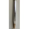WATERMAN Gentleman PENNA SFERA acciaio oro BOX Vintage Ballpoint Pen DESIGN