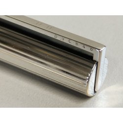 ST DUPONT Classic PENNA SFERA ARGENTATA GODRON Vintage Ballpoint Pen COLLEZIONE