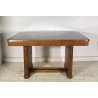 TAVOLO SCRIVANIA ART DECÒ ANNI 30/40 TABLE SCRITTOIO LEGNO RADICA VETRO