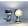 COPPIA LAMPADA TAVOLO ANNI 70 METALLO CROMATO VINTAGE ABATJOUR REGOLABILI DESIGN