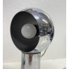 COPPIA LAMPADA TAVOLO ANNI 70 METALLO CROMATO VINTAGE ABATJOUR REGOLABILI DESIGN
