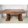 TAVOLO PRANZO ART DECÒ ANNI 30/40 TABLE SCRITTOIO LEGNO ROVERE