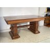 TAVOLO PRANZO ART DECÒ ANNI 30/40 TABLE SCRITTOIO LEGNO ROVERE