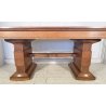 TAVOLO PRANZO ART DECÒ ANNI 30/40 TABLE SCRITTOIO LEGNO ROVERE