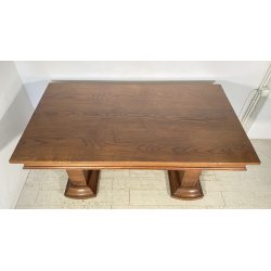 TAVOLO PRANZO ART DECÒ ANNI 30/40 TABLE SCRITTOIO LEGNO ROVERE