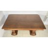 TAVOLO PRANZO ART DECÒ ANNI 30/40 TABLE SCRITTOIO LEGNO ROVERE