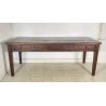 ANTICO GRANDE TAVOLO PRANZO RETTANGOLARE LEGNO LARICE 2 CASSETTI TABLE SALA 1800