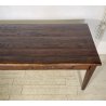 ANTICO GRANDE TAVOLO PRANZO RETTANGOLARE LEGNO LARICE 2 CASSETTI TABLE SALA 1800