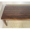 ANTICO GRANDE TAVOLO PRANZO RETTANGOLARE LEGNO LARICE 2 CASSETTI TABLE SALA 1800