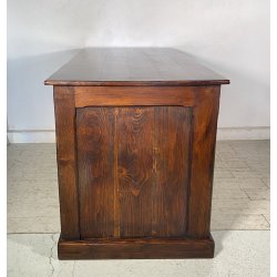 ANTICO BANCONE NEGOZIO RIPIANI CASSA 1800 LEGNO LARICE ABETE BANCO BAR CENTRO