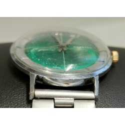 OROLOGIO POLSO Candino Elegance GREEN DIAL anni 60 Vintage Wrist Watch MONTRE