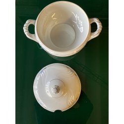 SERVIZIO PIATTI Art Decò 12 Pers. PORCELLANA Bavaria DECORO AZZURRO ARGENTO '40