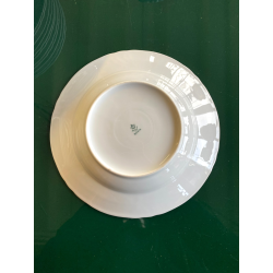 SERVIZIO PIATTI Art Decò 12 Pers. PORCELLANA Bavaria DECORO AZZURRO ARGENTO '40