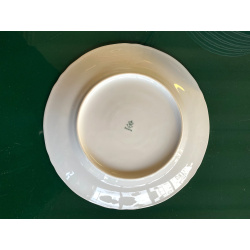 SERVIZIO PIATTI Art Decò 12 Pers. PORCELLANA Bavaria DECORO AZZURRO ARGENTO '40