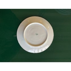 SERVIZIO PIATTI Art Decò 12 Pers. PORCELLANA Bavaria DECORO AZZURRO ARGENTO '40