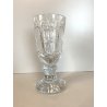 VASO COPPA CENTROTAVOLA CRISTALLO BOEMIA MOLATO GLASS CUP ø 10 x 22 cm/h 1960