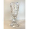 VASO COPPA CENTROTAVOLA CRISTALLO BOEMIA MOLATO GLASS CUP ø 10 x 22 cm/h 1960