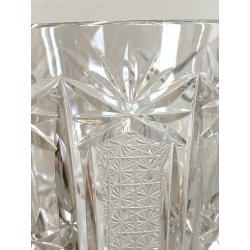 VASO COPPA CENTROTAVOLA CRISTALLO BOEMIA MOLATO GLASS CUP ø 10 x 22 cm/h 1960