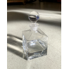 VINTAGE DECANTER CRISTALLO CUBO TAPPO a SFERA Cristalleria Europa 11x11x23,5 cm