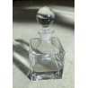 VINTAGE DECANTER CRISTALLO CUBO TAPPO a SFERA Cristalleria Europa 11x11x23,5 cm