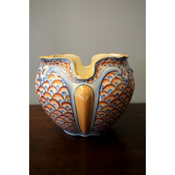 ANTICO VASO CACHE-POT CERAMICA SMALTO Verbanum Stone SCI LAVENO Guido Andlovitz