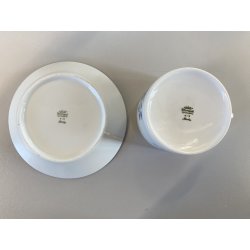 SERVIZIO TE 6Pers. Richard Ginori PORCELLANA BIANCA DECORO NON TI SCORDAR DI ME