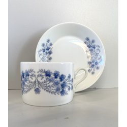 SERVIZIO TE 6Pers. Richard Ginori PORCELLANA BIANCA DECORO NON TI SCORDAR DI ME