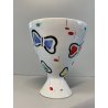 VASO COPPA VINTAGE CERAMICA Coronetti Cunardo SMALTO COLAGGIO FARFALLE '50