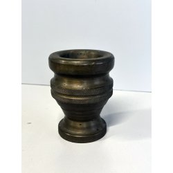 antico PICCOLO MORTAIO BRONZO pestello VASETTO FARMACIA 1,7 kg epoca '900