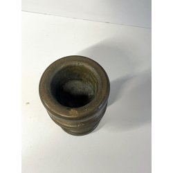 antico PICCOLO MORTAIO BRONZO pestello VASETTO FARMACIA 1,7 kg epoca '900