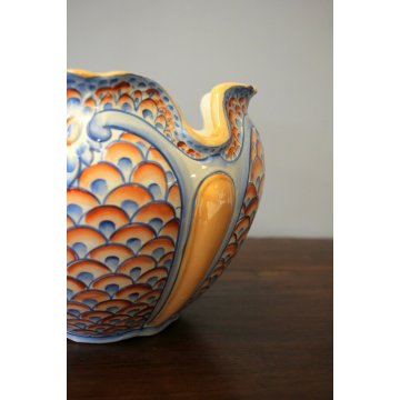 ANTICO VASO CACHE-POT CERAMICA SMALTO Verbanum Stone SCI LAVENO Guido Andlovitz