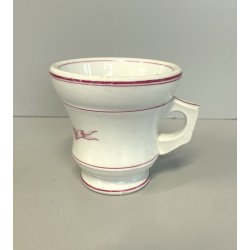 antica TAZZA THE ceramica VECCHIO Richard Ginori PUBBLICITARIA albergo MACUGNAGA