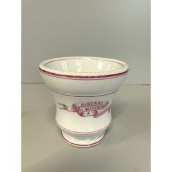 antica TAZZA THE ceramica VECCHIO Richard Ginori PUBBLICITARIA albergo MACUGNAGA